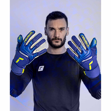 Reusch Attrakt Duo gants de gardien de soccer - Bleu / Vert