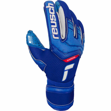 Reusch Attrakt Fusion Finger Support Guard junior gants de gardien de soccer - Bleu / Blanc