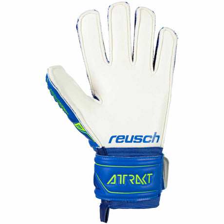 Reusch Attrakt SG Finger Support junior gants de gardien de soccer - Bleu / Vert