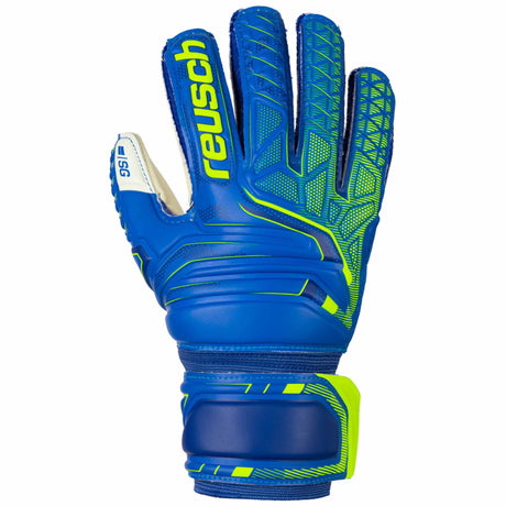 Reusch Attrakt SG Finger Support junior gants de gardien de soccer - Bleu / Vert