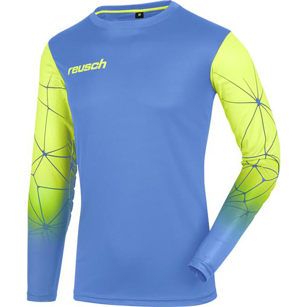 Reusch Match Pro soccer goalkeeper padded jersey blue