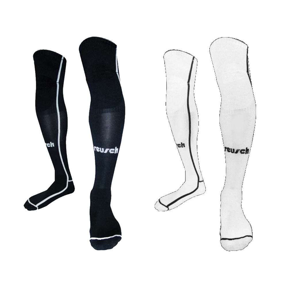 Reusch Over-the-Knee soccer goalkeeper sock white