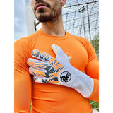 RG Goalkeeper Gloves Bionix 2021-22 Gants de gardien de but de soccer orange blanc live