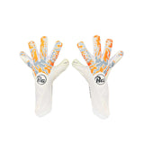 RG Goalkeeper Gloves Bionix 2021-22 Gants de gardien de but de soccer orange blanc paire