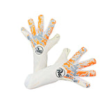 RG Goalkeeper Gloves Bionix 2021-22 Gants de gardien de but de soccer orange blanc paire 2
