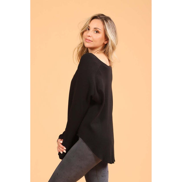 Rose Buddha Rose Buddha chandail Confo gaufré manches longues pour femme