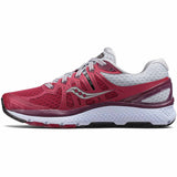 Saucony Echelon 6 chaussure de course a pied femme berry grey vue lat Soccer Sport Fitness