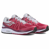 Saucony Echelon 6 chaussure de course a pied femme berry grey vue paire Soccer Sport Fitness