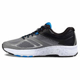 Soulier de course Saucony Guide 10 pour homme grey black blue vue lat interne Soccer Sport Fitness