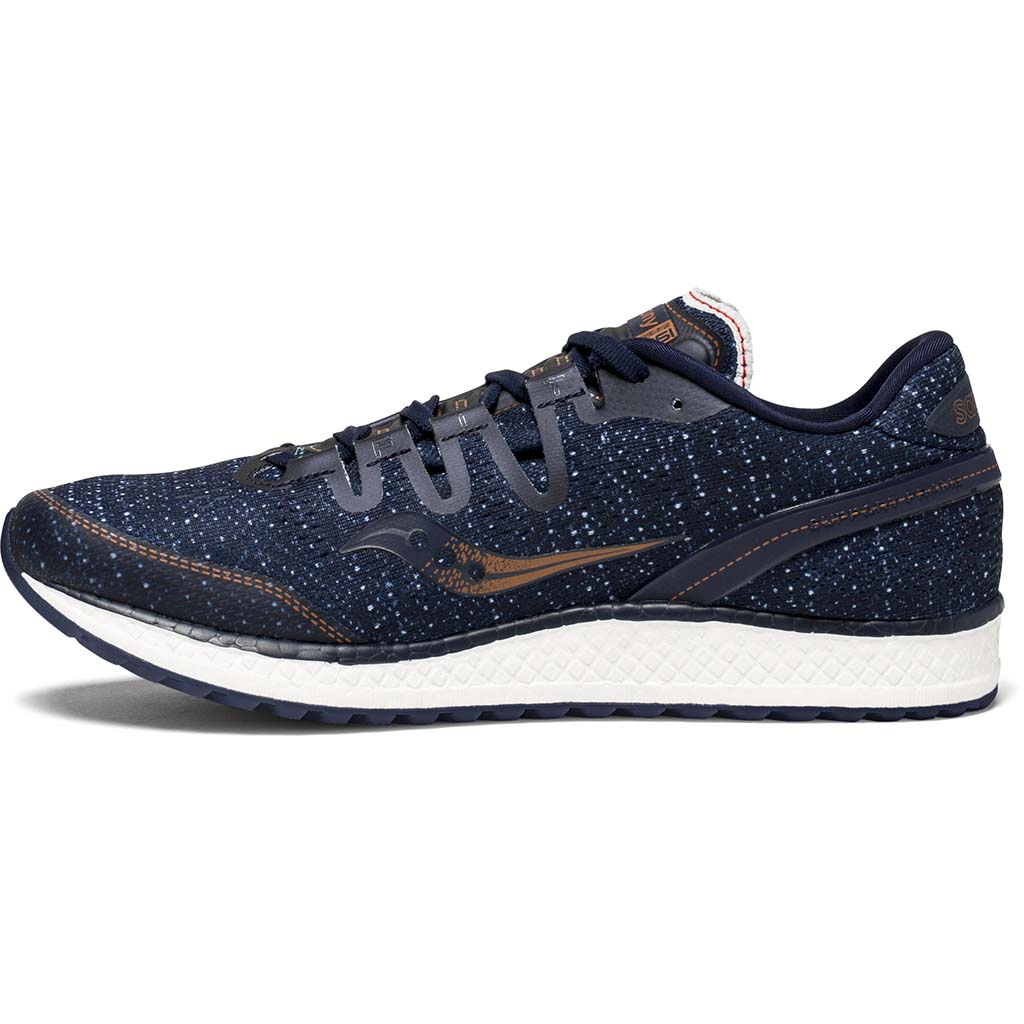 Saucony Freedom Iso chaussure de course a pied bleu marine homme lv