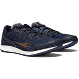 Saucony Freedom Iso chaussure de course a pied bleu marine homme paire