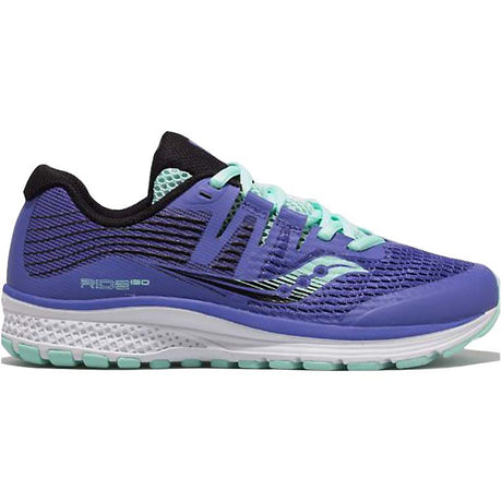 Saucony RIde Iso chaussure de course a pied pour enfant violet noir aqua