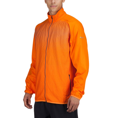 Manteau de course à pied homme Saucony Reflex orange