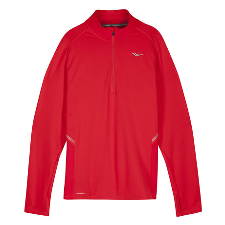 Manteau de course à pied homme Saucony Omni Sportop rouge