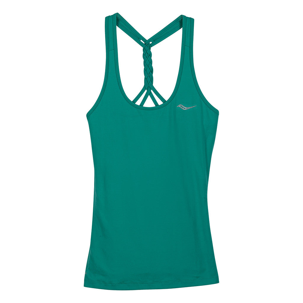 Camisole de course à pied femme Saucony Strider electric teal Soccer Sport Fitness