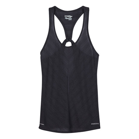 Camisole de course à pied femme Saucony Breeze women's running tank shirt carbone Soccer Sport Fitness