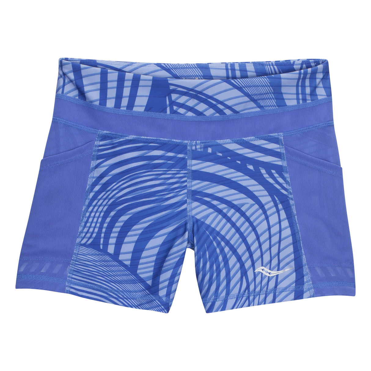 Saucony Bullet Tight short de course à pied femme blueberry print