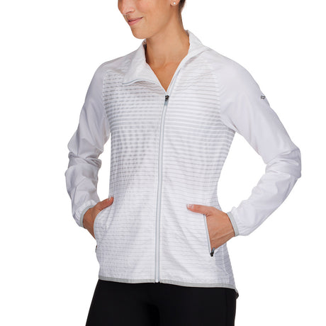 Manteau de course à pied femme Saucony Reflex blanc