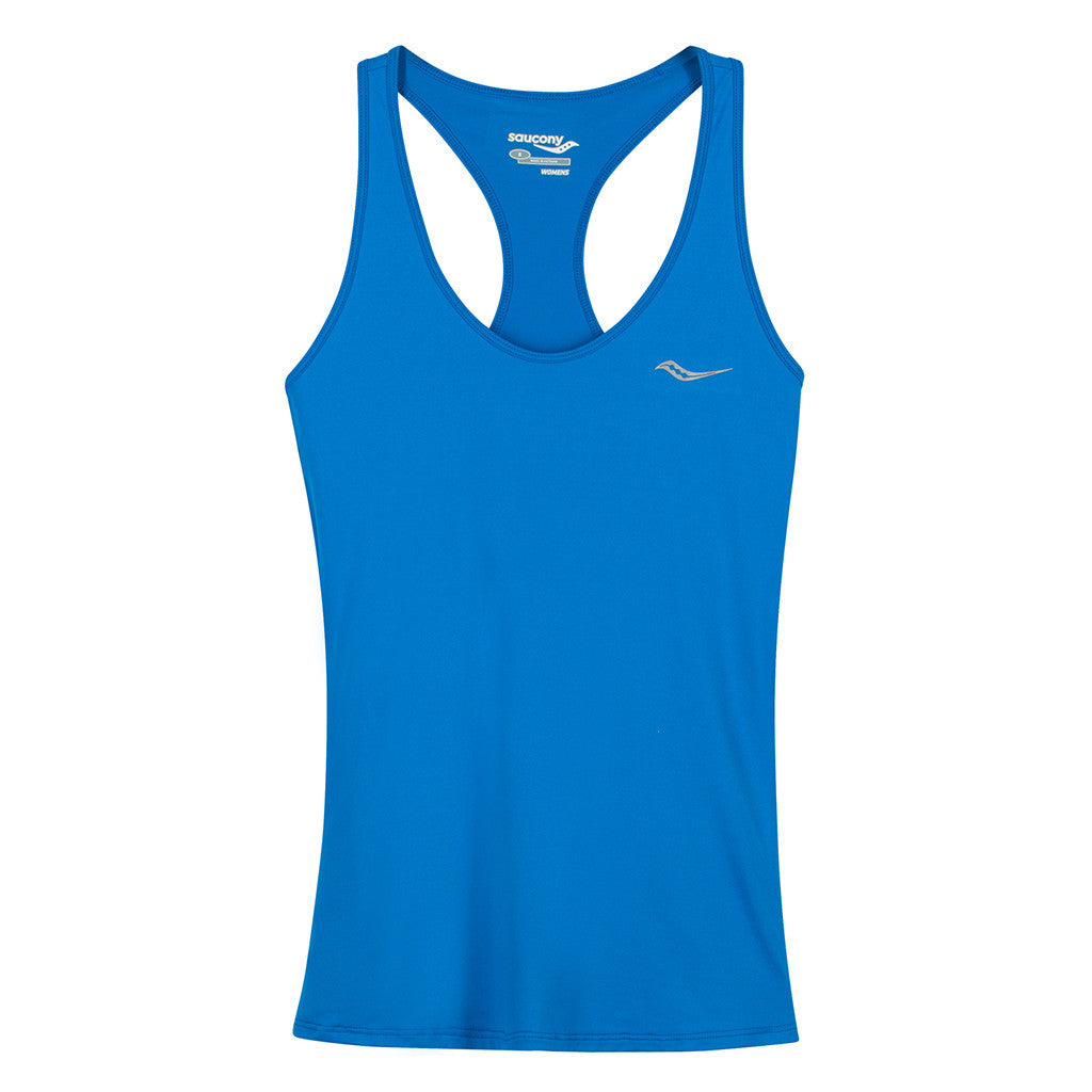 Camisole de course à pied femme Saucony Racer Back saphire Soccer Sport Fitness