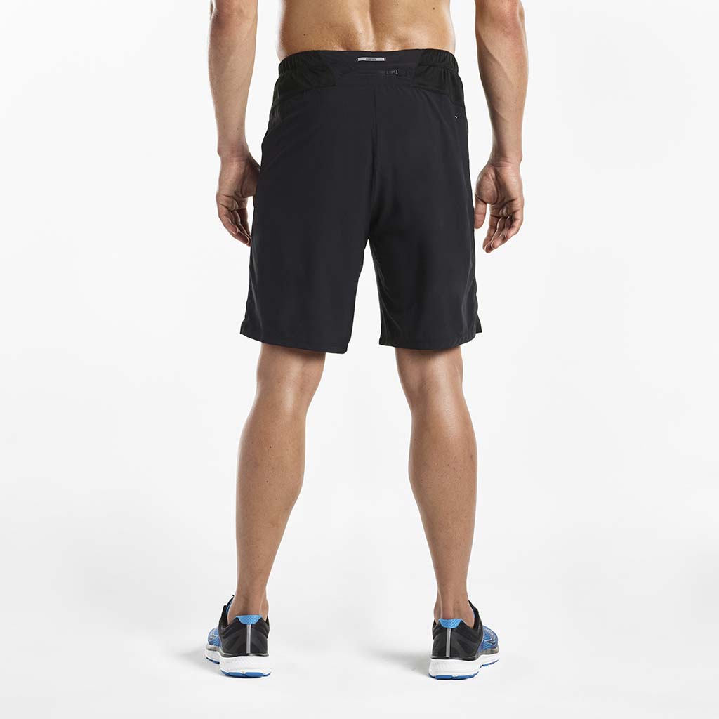 Saucony Interval 2-1 men's running shorts black rv