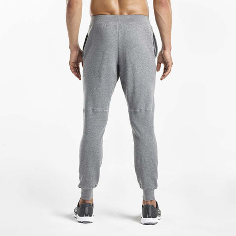 Saucony Life on The Run Cooldown jogger pant men dark grey heather rv