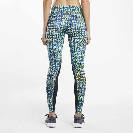 Saucony Mesh Insert Tight legging de course à pied femme deep sea print rv Soccer Sport Fitness