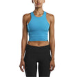 Saucony Racer Front Crop top de course à pied femme bleu Soccer Sport Fitness