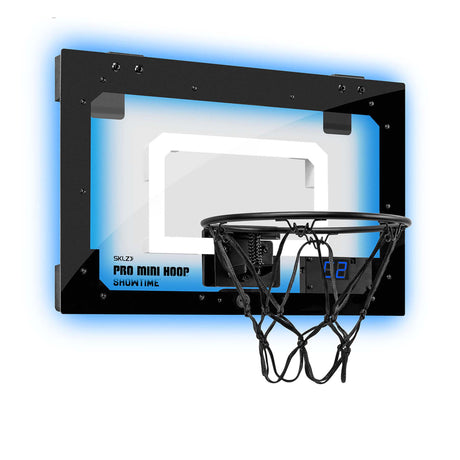 Sklz Pro Mini-Hoop Showtime panier de basketball au DEL bleu