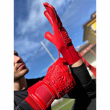 RG Goalkeeper Gloves Snaga Rosso gants de gardien de but de soccer - Rouge pull 