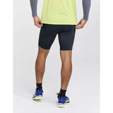 Saucony Bell Lap Tight Short cuissard de course à pied noir homme dos