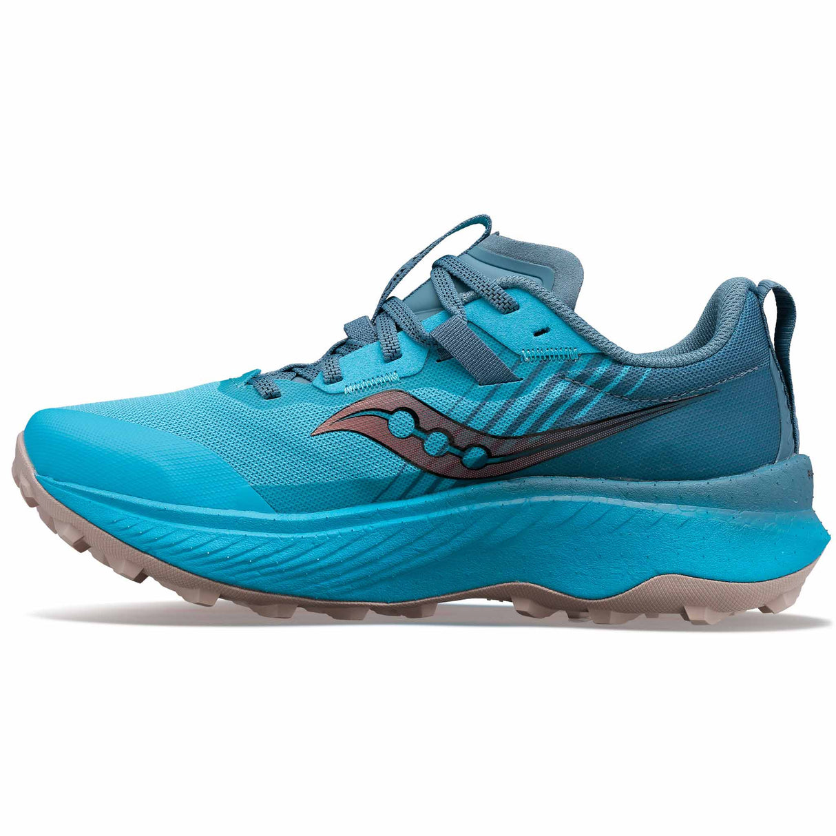 Saucony Endorphin Edge chaussures de course a pied trail femme - Ocean / Loam