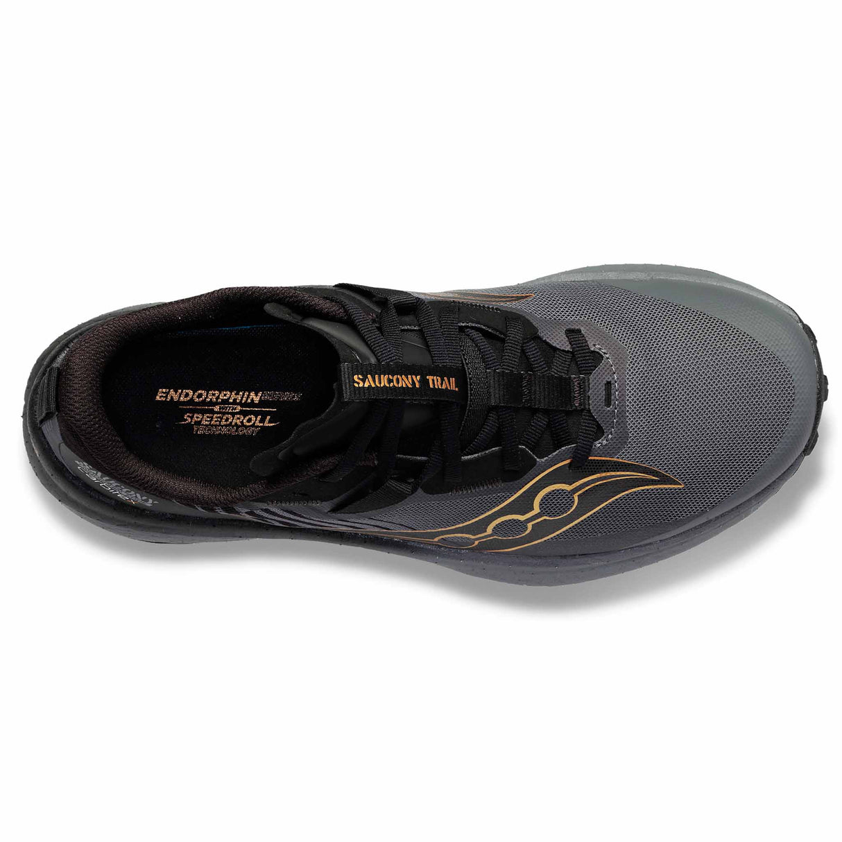 Saucony Endorphin Edge chaussures de course a pied trail homme - Black / Goldstruck