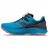 Saucony Endorphin Edge chaussures de course a pied trail homme - Ocean / Black