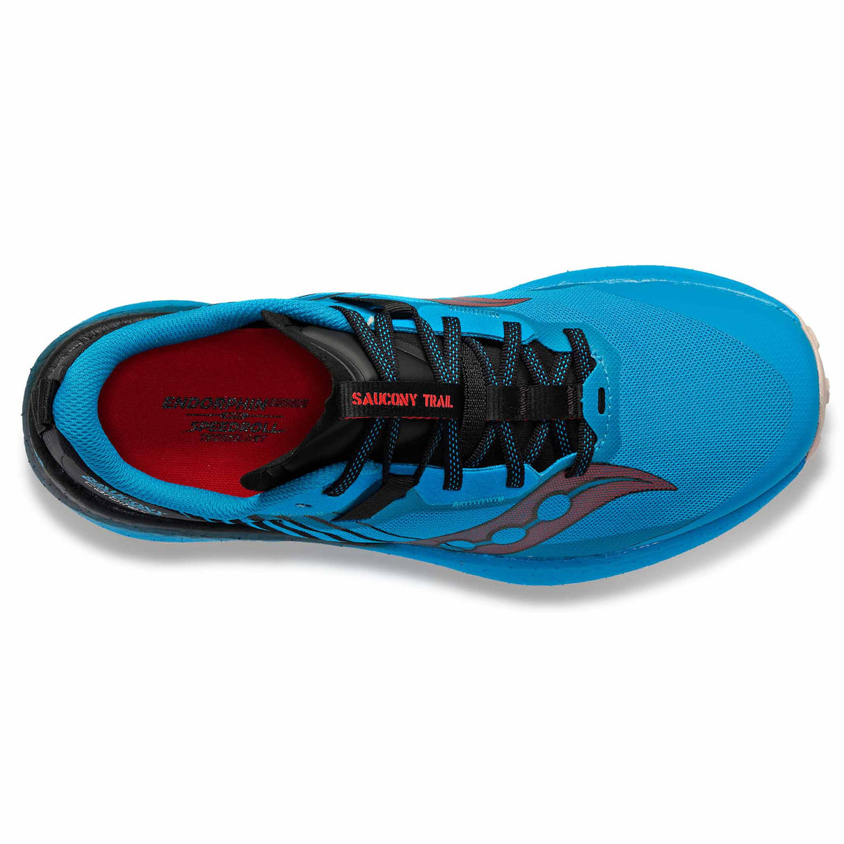 Saucony Endorphin Edge chaussures de course a pied trail homme - Ocean / Black