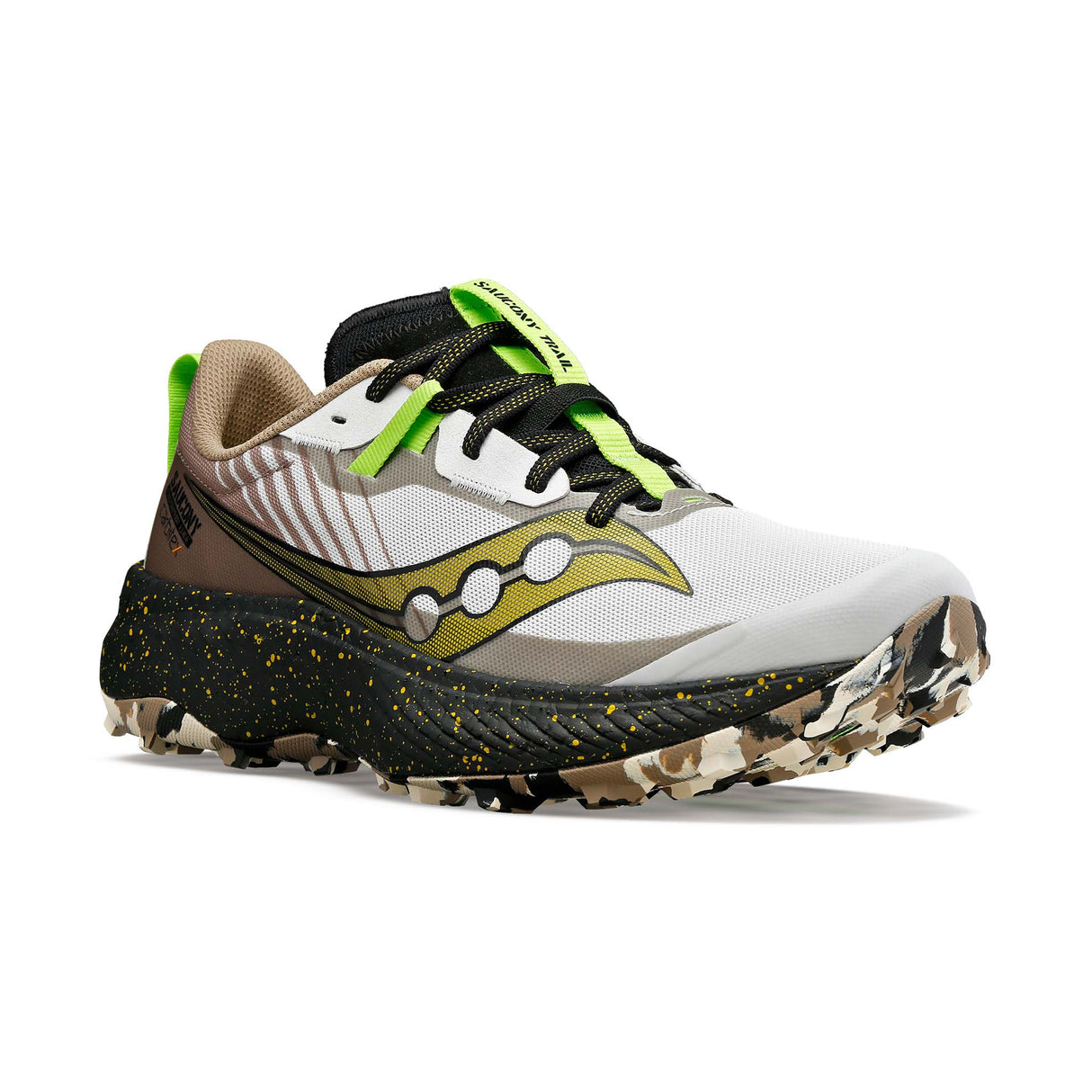 Saucony Endorphin Edge chaussures de course a pied trail homme pointe - fog noir