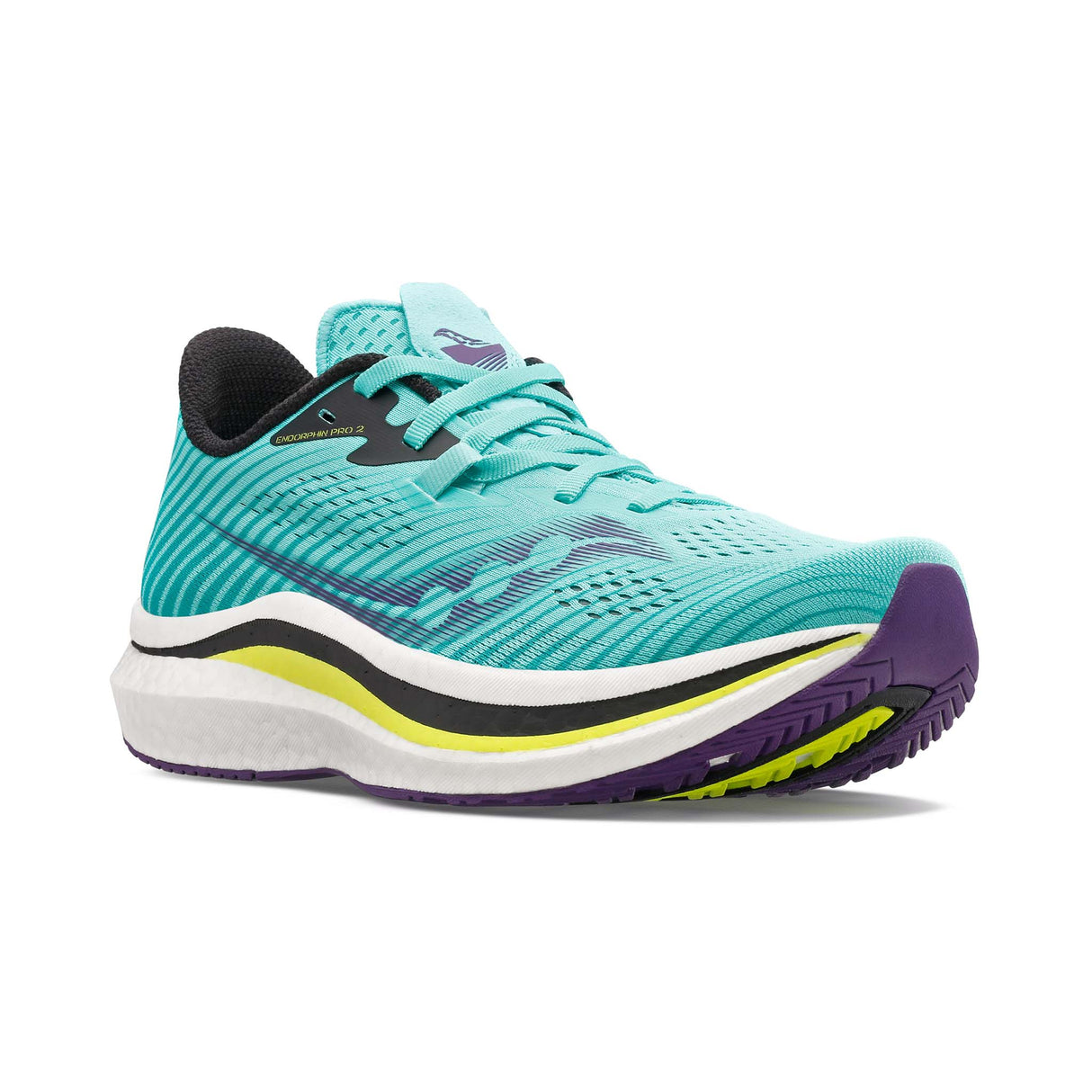 Saucony Endorphin Pro 2 chaussures de course pour femme face - Cool Mint Acid