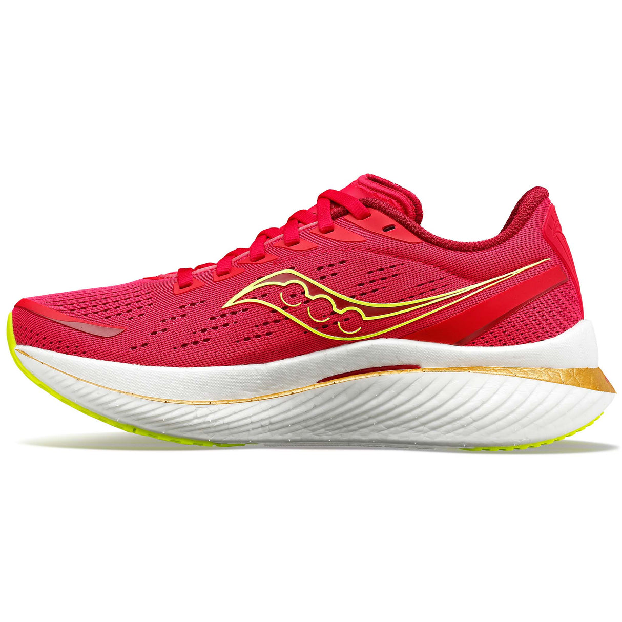 Saucony Endorphin Speed 3 souliers de course femme lateral rose rouge