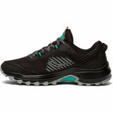 Saucony Excursion TR15 GTX Chaussures de course à pied trail femme - Black / Jade - Côté