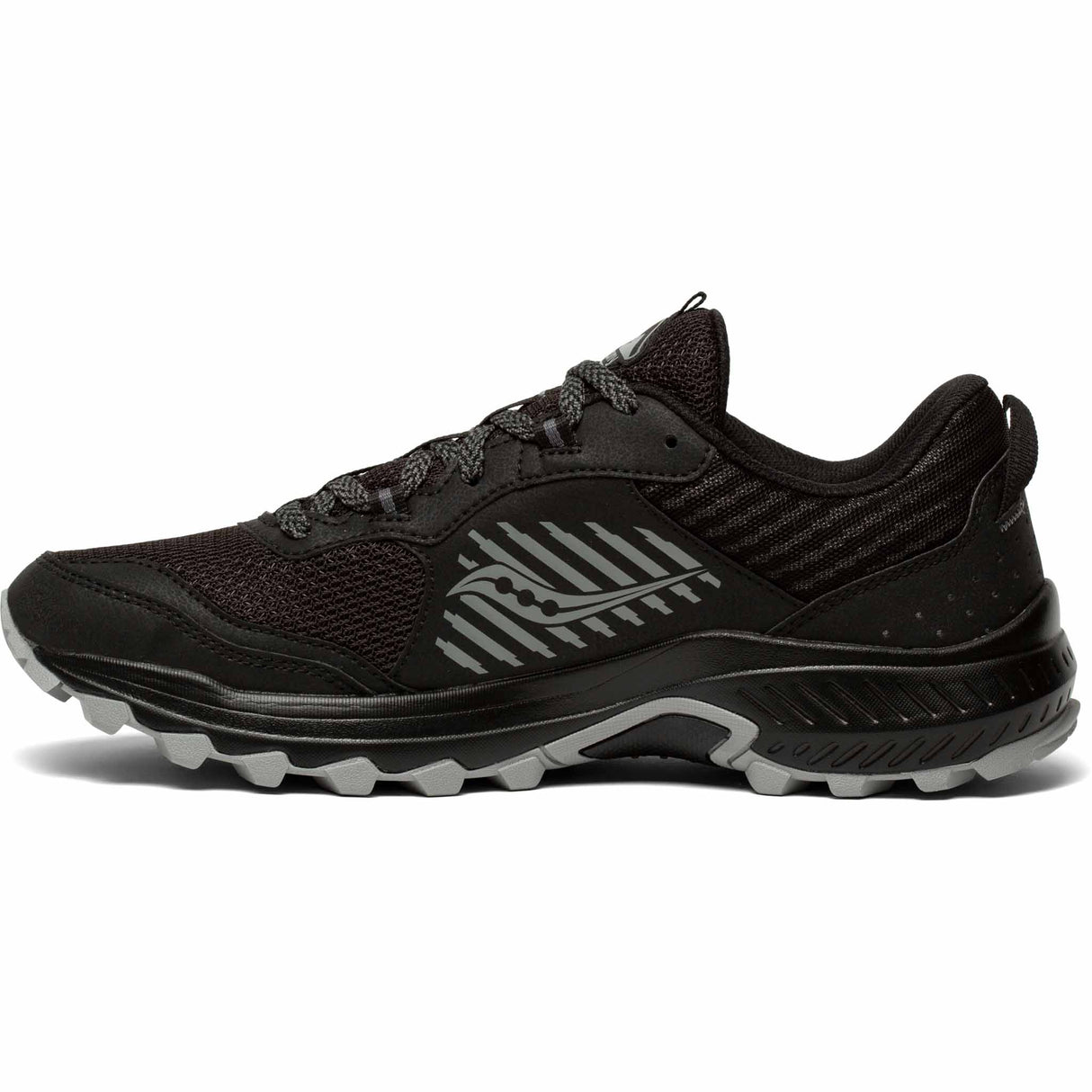 Saucony Excursion TR15 GTX chaussures de course à pied trail homme - Black / Shadow - Côté