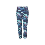 Saucony Fortify Crop leggings de course à pied dusk galaxy print femme