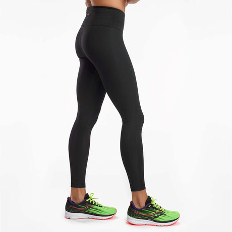 Saucony Fortify Tight legging de course à pied noir femme lateral