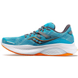 Saucony Guide 16 running de course homme lateral- agave / marigold
