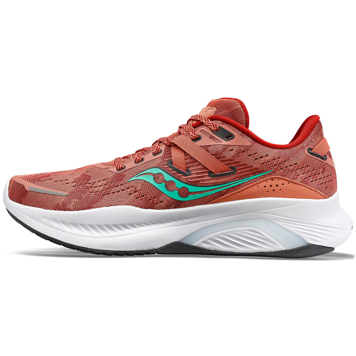 Saucony Guide 16 running de course femme - soot / sprig lateral