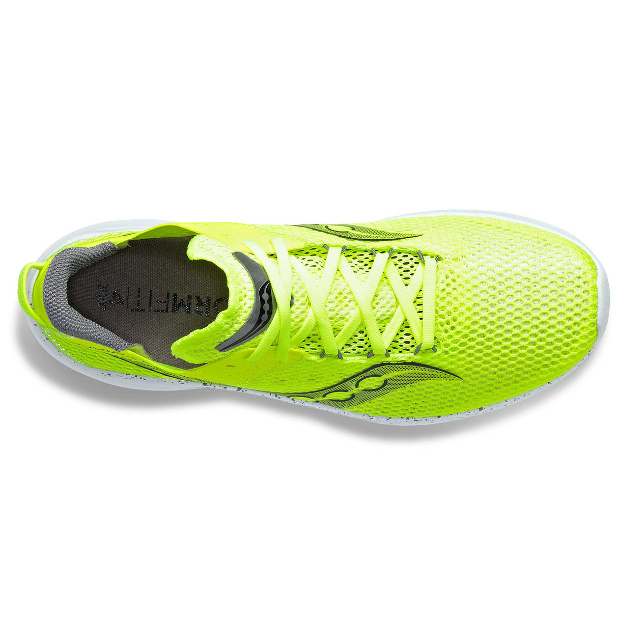 Saucony Kinvara 14 running de course homme empeigne- citron / noir