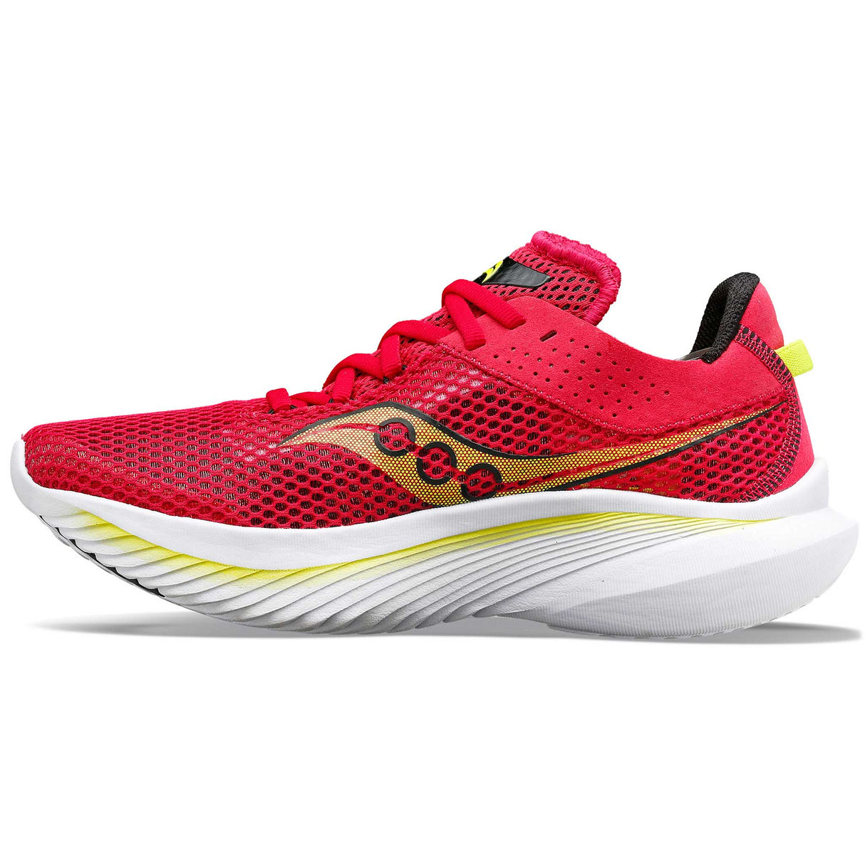 Saucony Kinvara 14 running de course femme lateral- red / rose