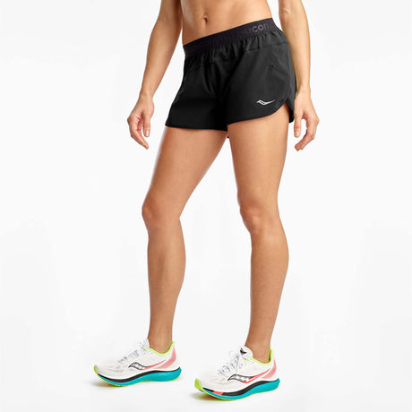 Saucony Outpace 2.5-inch Split Short de course à pied noir femme