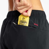 Saucony Outpace 3-inch shorts de course à pied noir femme pochette