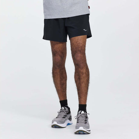 Saucony Outpace 5-Inch shorts de course noir homme