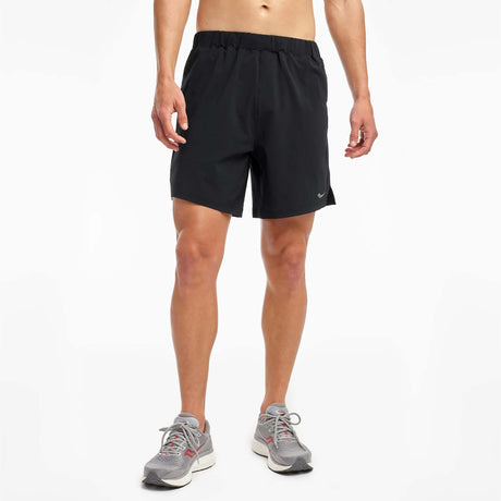 Saucony Outpace 7-Inch shorts de course noir homme