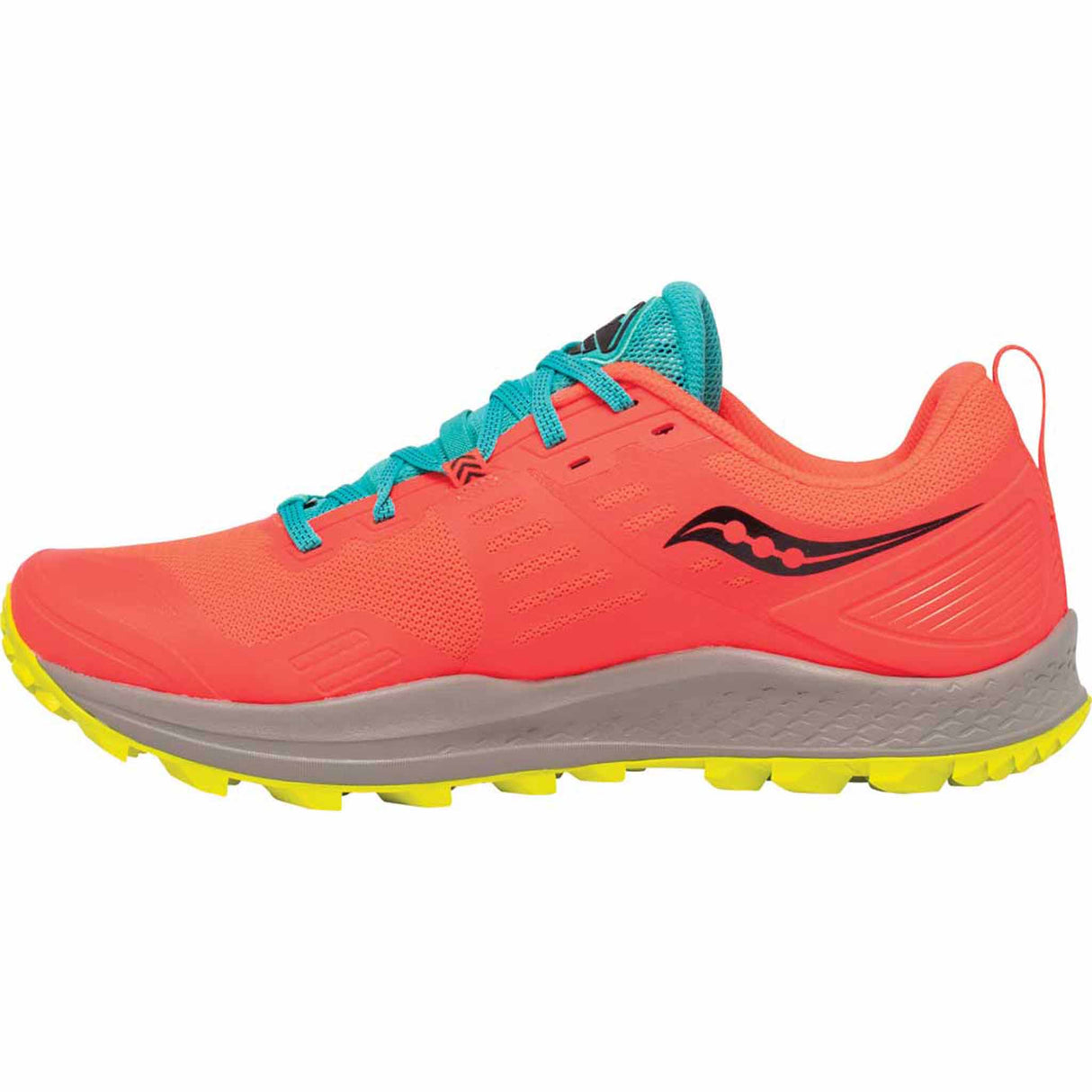 Saucony Peregrine 10 chaussures de course à pied trail femme - Vizired/Citron côté